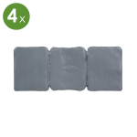 Kőmintás virágágyás/gyepszegély - 4 db/csomag