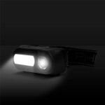 COB+XPE LED-es fejlámpa - mozgásérzékelővel - akkumulátorral