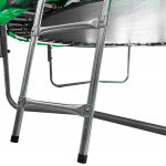 GardenLine Kerti trambulin védőhálóval és létrával - Zöld - 244 cm