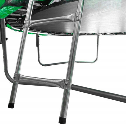 GardenLine Kerti trambulin védőhálóval és létrával - Zöld - 244 cm