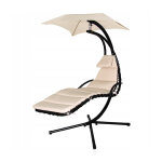 GardenLine kerti hintafotel - Bézs - 201 x 74 x 195 cm