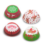 Muffin papír szett - karácsonyi - 100 db/csomag