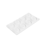 Ajtóütköző szett - öntapadós, átlátszó - 18 mm - 8 db