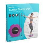 Twister fitnesz korong - gumi kötéllel - 29 cm