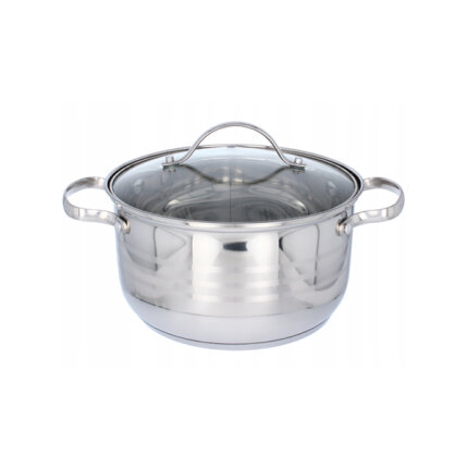Rozsdamentes acél edény fedővel 3l – Cook Line