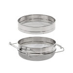 Dupla rozsdamentes acél méz szita 24 cm