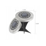 Kör alakú LED-es szolár lámpa 11,5 x 13,5 cm