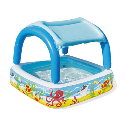 Bestway Felfújható gyerekmedence levehető tetővel - 140x140x114 cm