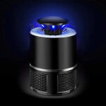 Hordozható elektromos szúnyogirtó LED fénnyel - 18,5x9x12 cm - Fekete