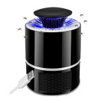 Hordozható elektromos szúnyogirtó LED fénnyel - 18,5x9x12 cm - Fekete