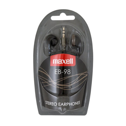 Maxell EB-98 fülhallgató - 3,5 mm jack - 120 cm - Fekete