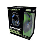 Gaming fejhallgató mikrofonnal - Esperanza Deathstrike EGH420B - Kék