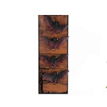Halloween-i denevér dekoráció (4 db) - 10x5,5 cm