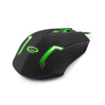 Vezetékes gaming egér háttérvilágítással - Esperanza Fighter EGM205G - Zöld