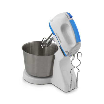 Kézi mixer tállal - Esperanza Biscotti EKM019WB - 150W - Fehér, Kék