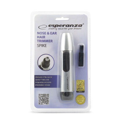 Orr és fülszőr nyíró - Esperanza Spike EBG004S - Ezüst