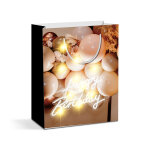 Ajándéktasak - 10 LED, papír - 265 x 127 x 330 mm - 2 féle csomag