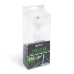 Autós szivargyújtó adapter 2 USB aljzattal - 2,4 A - Fehér