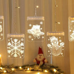 Karácsonyi fényfüzér világító mintákkal - 440 cm