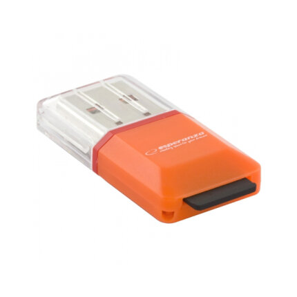 MicroSD USB kártyaolvasó - Esperanza EA134O - Narancssárga