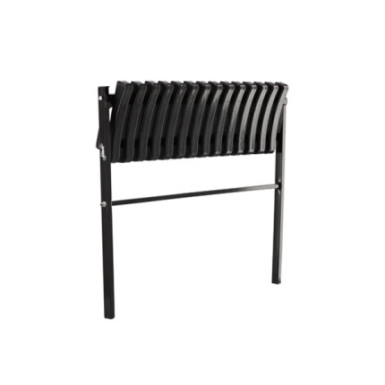 Összecsukható pad temetőbe - 86 cm - Fekete