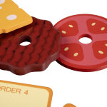 Fából készült hamburger játék