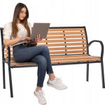 GardenLine Kerti pad - 125 x 60 x 80 cm - Barna