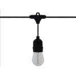 Kerti fényfüzér – 15 db E27 LED lámpa