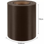 PVC kerítésszalag - 19 cm x 35 m - 450g m2 - Barna