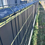 PVC kerítésszalag - 4,75 cm x 35 m - 450g m2 - Antracit szürke