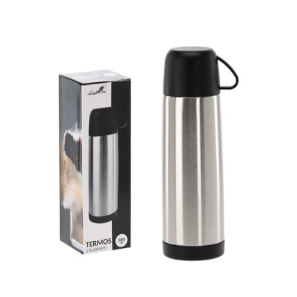 Termosz bögrével - 500 ml - Rozsdamentes acél