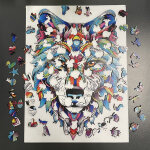 Fa puzzle - Farkas - 38 x 27 cm