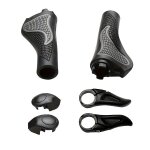Kerékpár markolat szarvakkal – ergonomikus, csúszásmentes, fekete-szürke
