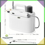 5 literes akkumulátoros kerti permetező – elektromos, nyomásos, USB-C töltés