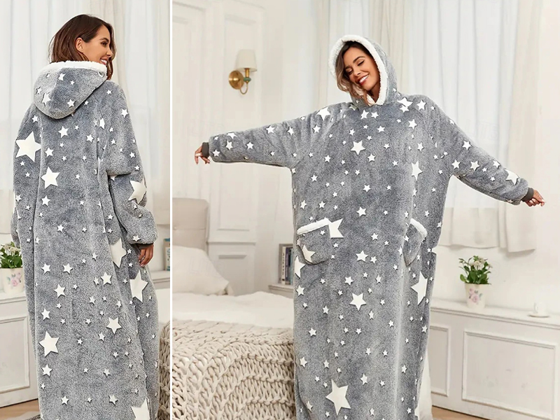 6793727e72024ebf3d2aef2d_BLUZOKOC-SZARY-W-GWIAZDKI-PONCZO-BLUZA-Z-KAPTUREM-KIESZEN-DLUGI-POLAR-OVERSIZE-100-POLIESTER-DLA-MLODZIEZY-DOROSLYCH004