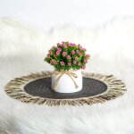 Műnövény dekoráció - apró virág - 3 féle - 18 x 8,5 cm