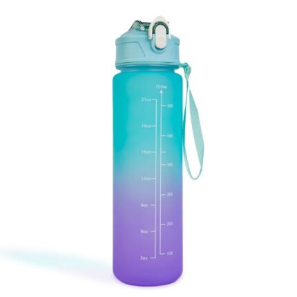 Sport kulacs - 750 ml - opálos - kék-lila színátmenetes