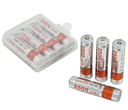 4x AKU AAA 2500mAh Ni-MH akkumulátor szett