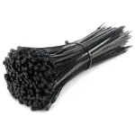 Fekete műanyag kábelkötegelő 100 db (2,5x200mm)