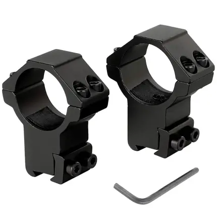 Magas 30mm-es távcső szerelék 11mm-es sínre, rögzítőcsappal