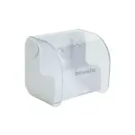WC-papír tartó - fehér - 145 x 130 x 123 mm - átlátszó