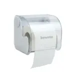 WC-papír tartó - fehér - 145 x 130 x 123 mm - átlátszó
