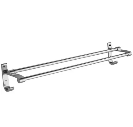Ezüst fürdőszobai törölközőtartó 60 cm